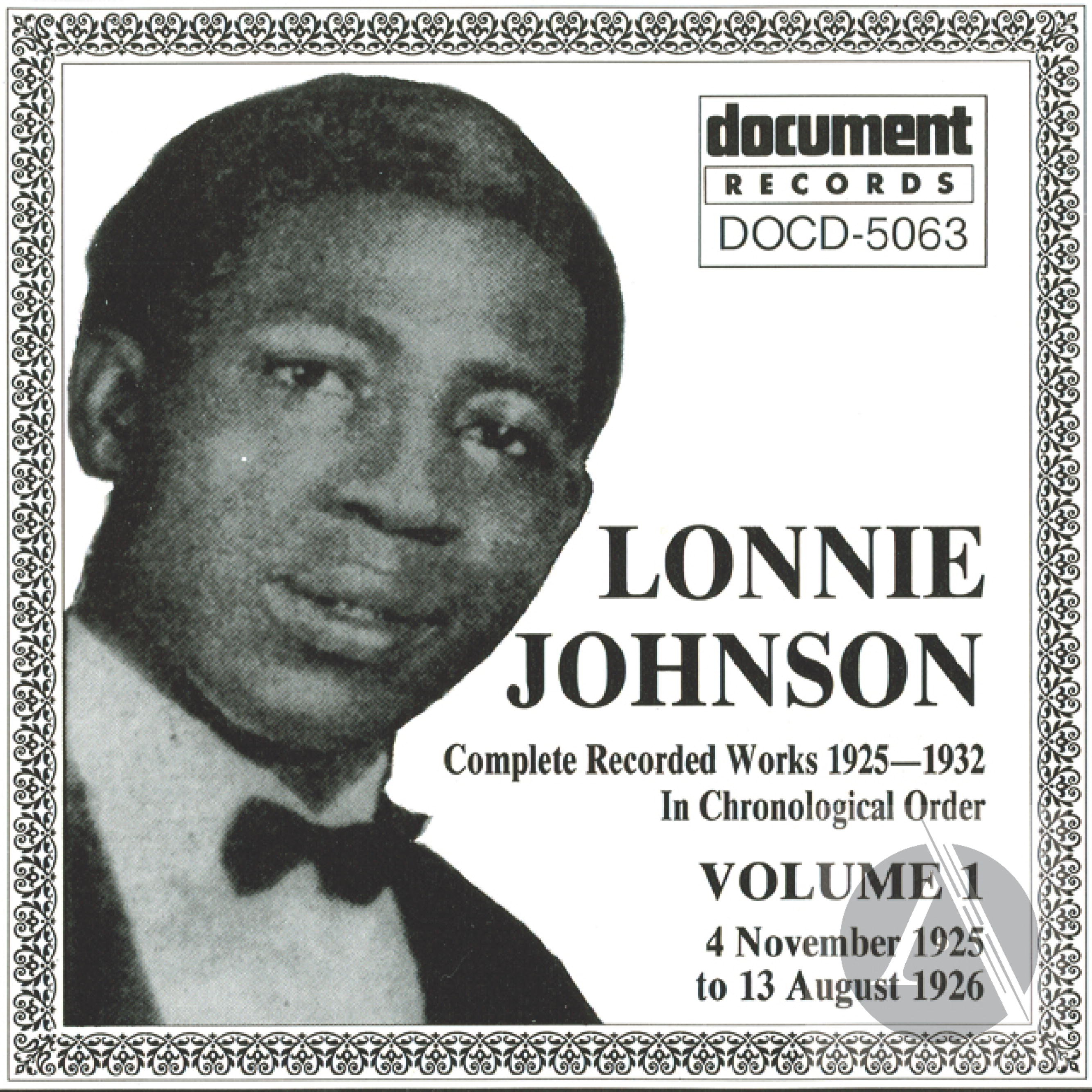 Lonnie Johnson Vol 1 1925 1926 Alexander Street A - 