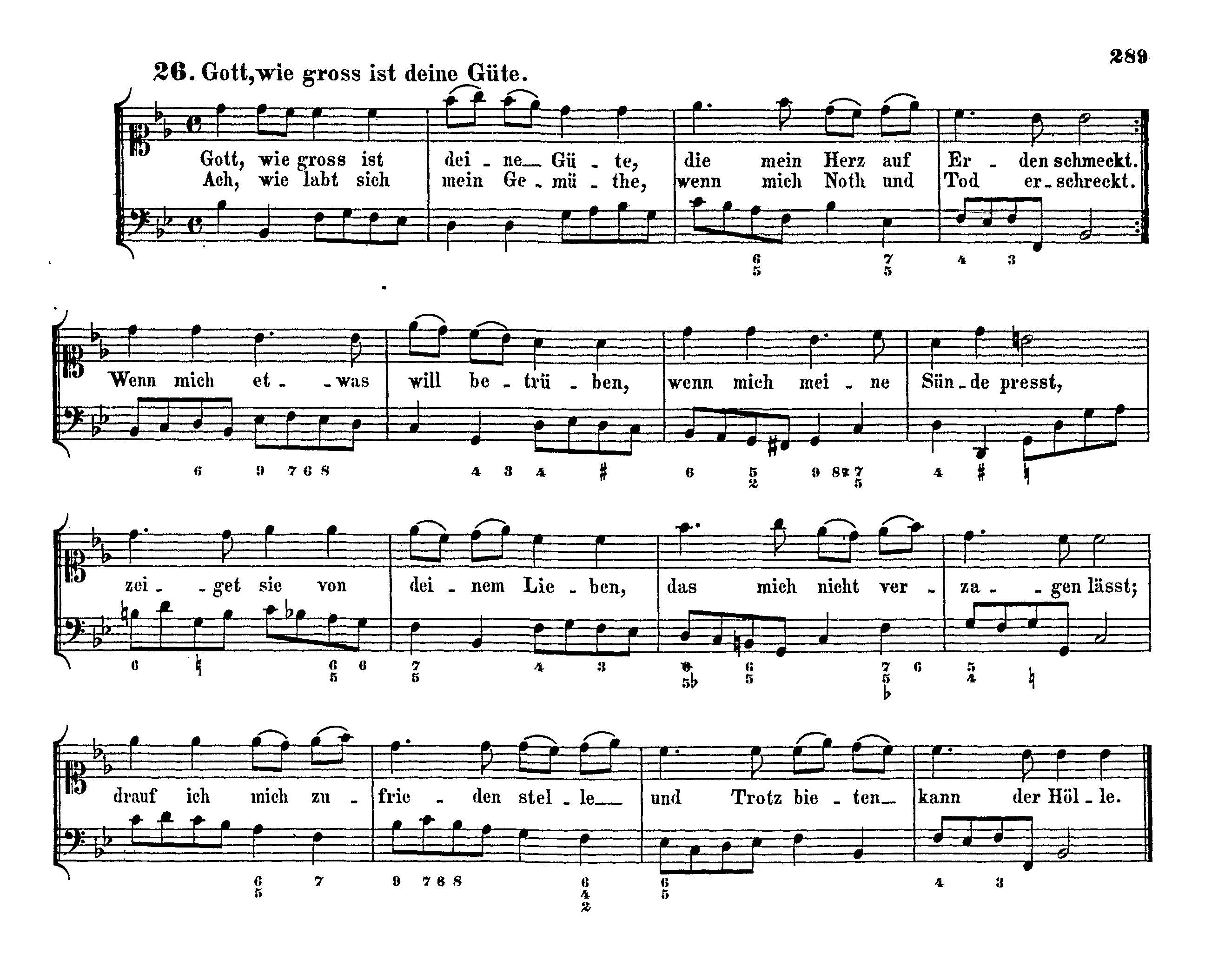Gott, wie gross ist deine Güte BWV 462 - Score