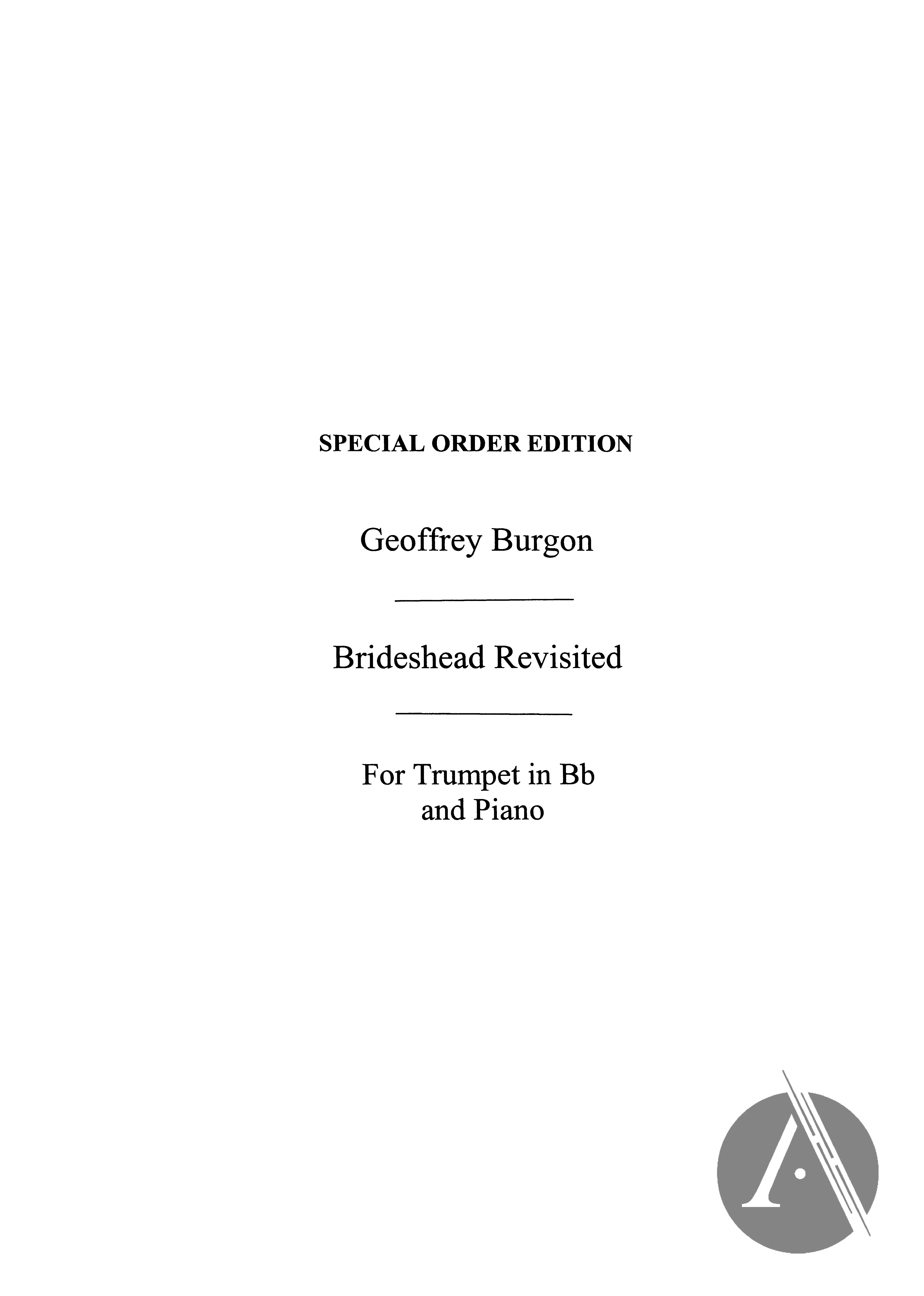 Theme From Brideshead Revisited For Trumpet And Piano 1981,Geoffrey Burgon